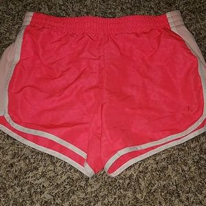 Pink athletic shorts
